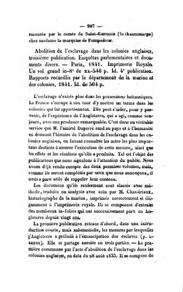 Revue de bibliographie analytique, ou Compte rendu des ouvrages scientifiques et de haute litterature publies en France et a l'etranger ...