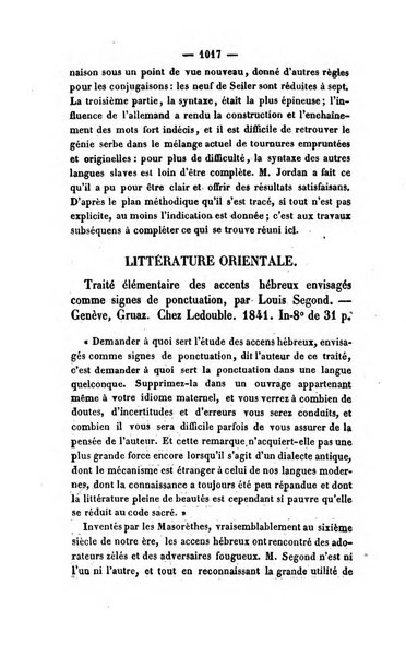 Revue de bibliographie analytique, ou Compte rendu des ouvrages scientifiques et de haute litterature publies en France et a l'etranger ...