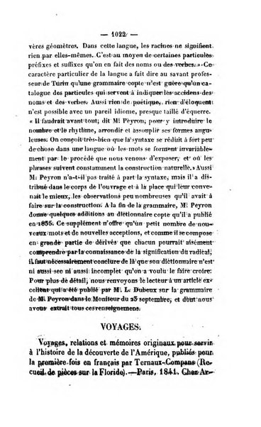 Revue de bibliographie analytique, ou Compte rendu des ouvrages scientifiques et de haute litterature publies en France et a l'etranger ...