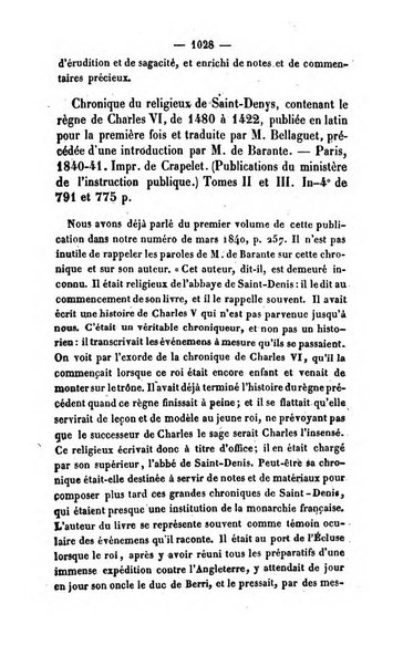 Revue de bibliographie analytique, ou Compte rendu des ouvrages scientifiques et de haute litterature publies en France et a l'etranger ...