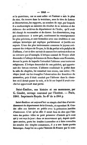 Revue de bibliographie analytique, ou Compte rendu des ouvrages scientifiques et de haute litterature publies en France et a l'etranger ...