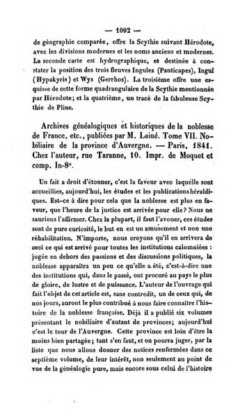 Revue de bibliographie analytique, ou Compte rendu des ouvrages scientifiques et de haute litterature publies en France et a l'etranger ...