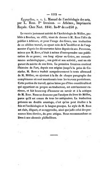 Revue de bibliographie analytique, ou Compte rendu des ouvrages scientifiques et de haute litterature publies en France et a l'etranger ...