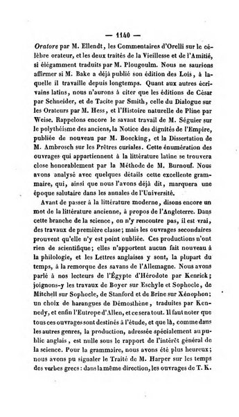 Revue de bibliographie analytique, ou Compte rendu des ouvrages scientifiques et de haute litterature publies en France et a l'etranger ...