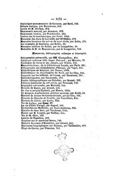 Revue de bibliographie analytique, ou Compte rendu des ouvrages scientifiques et de haute litterature publies en France et a l'etranger ...