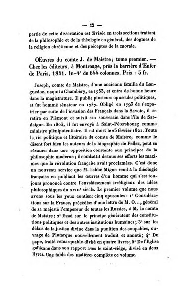 Revue de bibliographie analytique, ou Compte rendu des ouvrages scientifiques et de haute litterature publies en France et a l'etranger ...