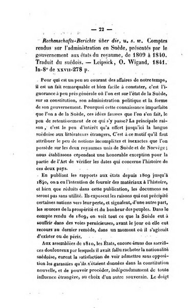 Revue de bibliographie analytique, ou Compte rendu des ouvrages scientifiques et de haute litterature publies en France et a l'etranger ...