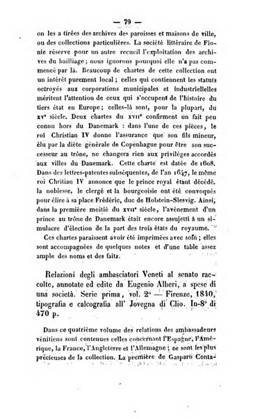 Revue de bibliographie analytique, ou Compte rendu des ouvrages scientifiques et de haute litterature publies en France et a l'etranger ...