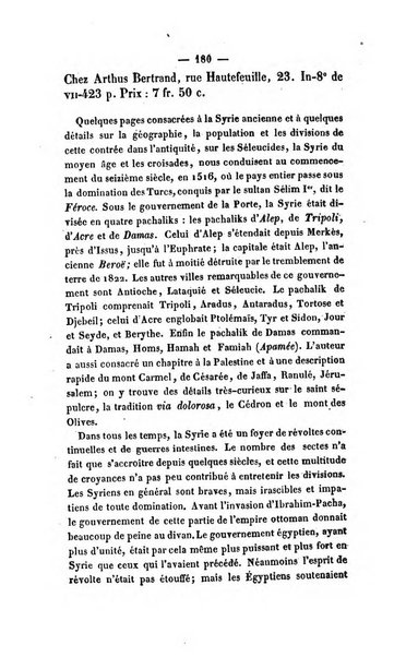 Revue de bibliographie analytique, ou Compte rendu des ouvrages scientifiques et de haute litterature publies en France et a l'etranger ...