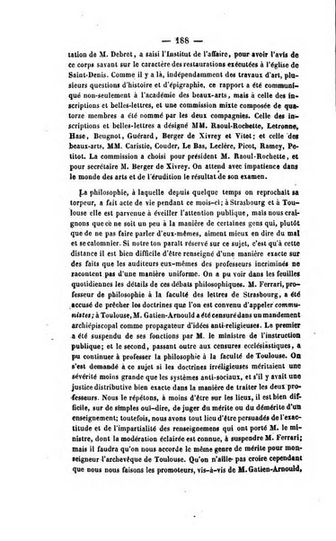 Revue de bibliographie analytique, ou Compte rendu des ouvrages scientifiques et de haute litterature publies en France et a l'etranger ...