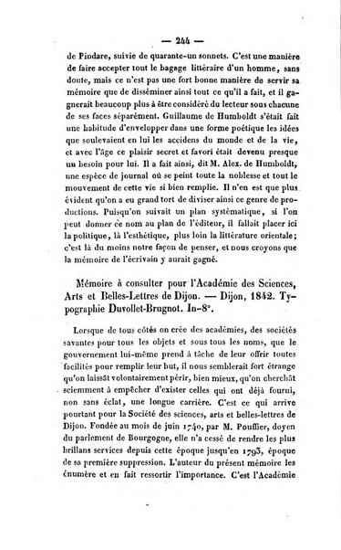 Revue de bibliographie analytique, ou Compte rendu des ouvrages scientifiques et de haute litterature publies en France et a l'etranger ...