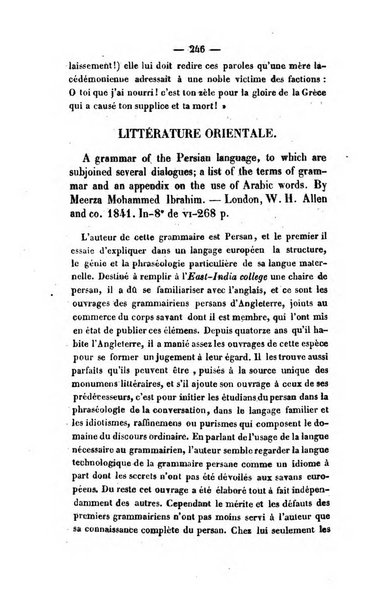 Revue de bibliographie analytique, ou Compte rendu des ouvrages scientifiques et de haute litterature publies en France et a l'etranger ...