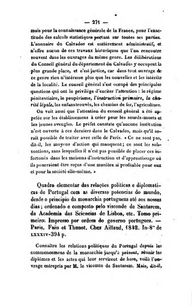 Revue de bibliographie analytique, ou Compte rendu des ouvrages scientifiques et de haute litterature publies en France et a l'etranger ...