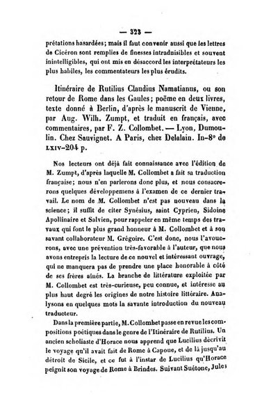 Revue de bibliographie analytique, ou Compte rendu des ouvrages scientifiques et de haute litterature publies en France et a l'etranger ...