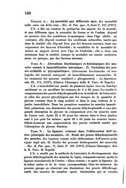 Revue des archives italiennes de biologie