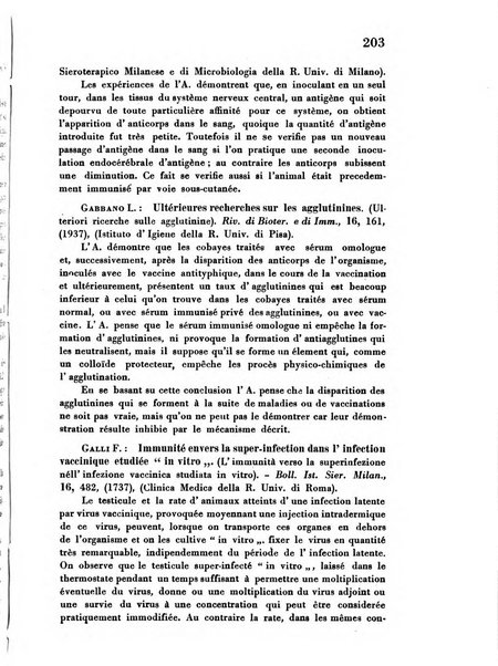 Revue des archives italiennes de biologie