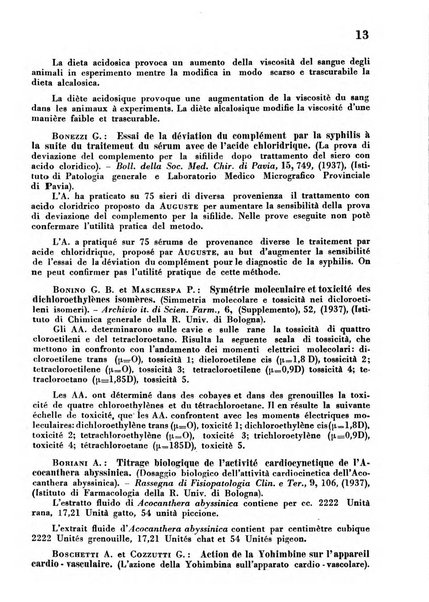 Revue des archives italiennes de biologie