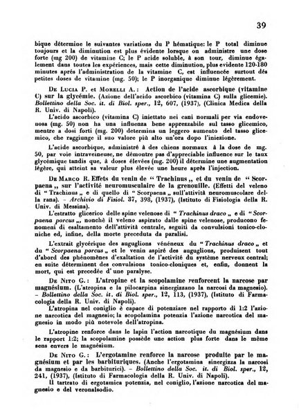 Revue des archives italiennes de biologie