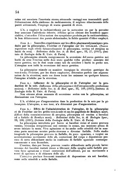 Revue des archives italiennes de biologie