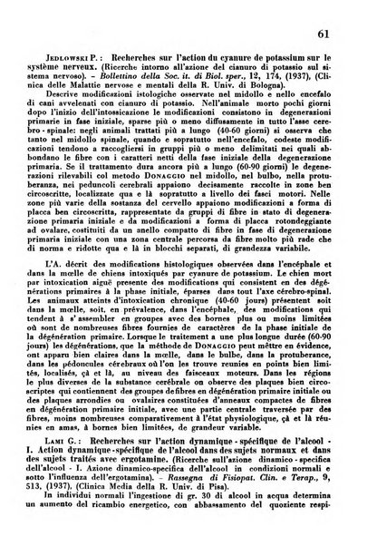 Revue des archives italiennes de biologie