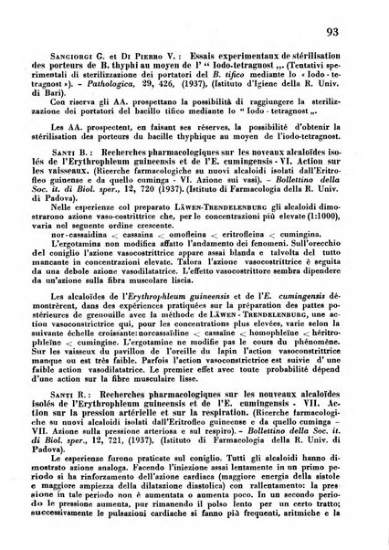 Revue des archives italiennes de biologie