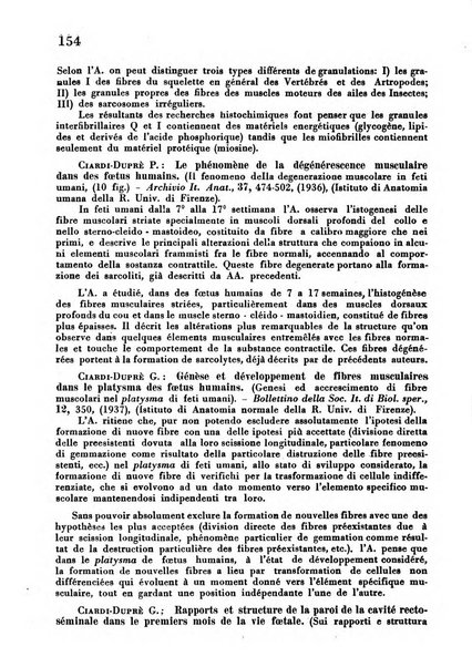 Revue des archives italiennes de biologie