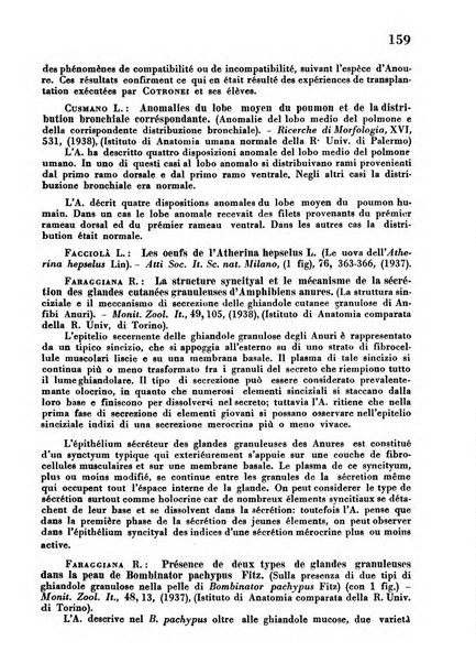 Revue des archives italiennes de biologie