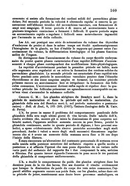 Revue des archives italiennes de biologie