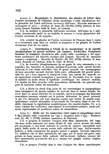 Revue des archives italiennes de biologie