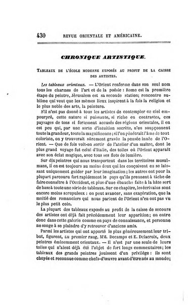 Revue orientale et americaine