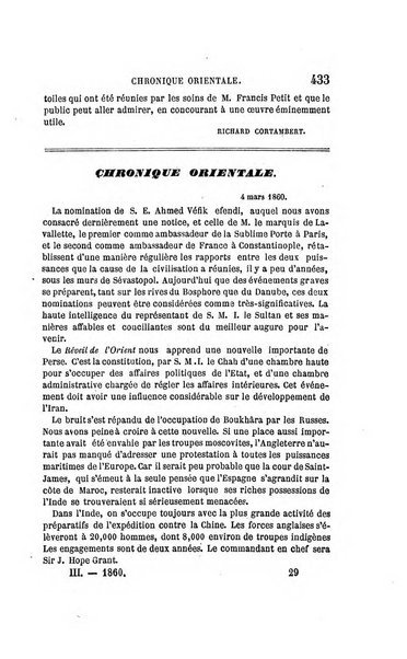 Revue orientale et americaine