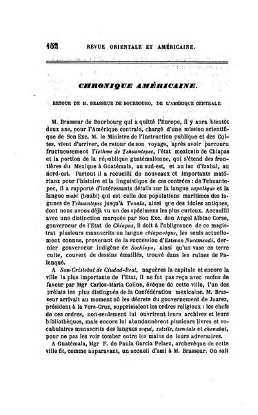 Revue orientale et americaine