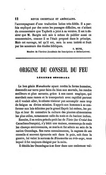 Revue orientale et americaine