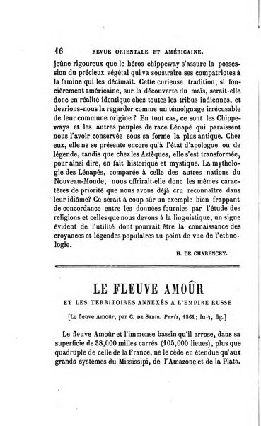 Revue orientale et americaine