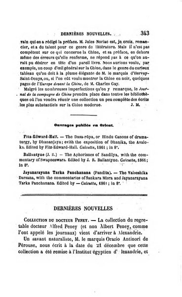 Revue orientale et americaine