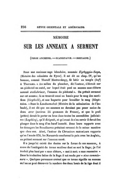 Revue orientale et americaine