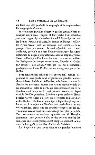 Revue orientale et americaine