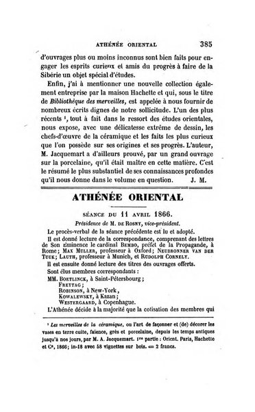 Revue orientale et americaine