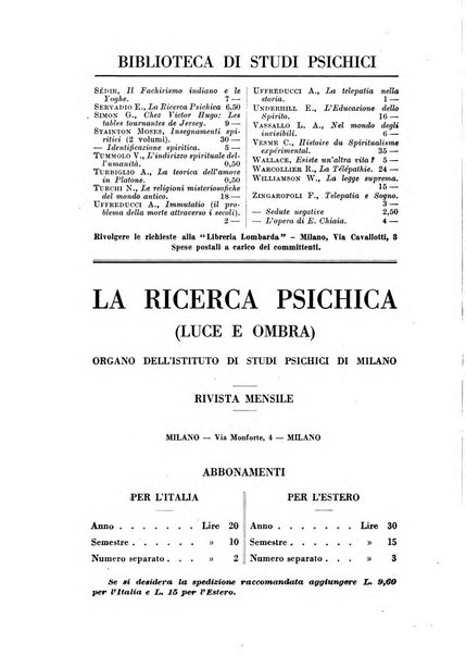 La ricerca psichica luce e ombra