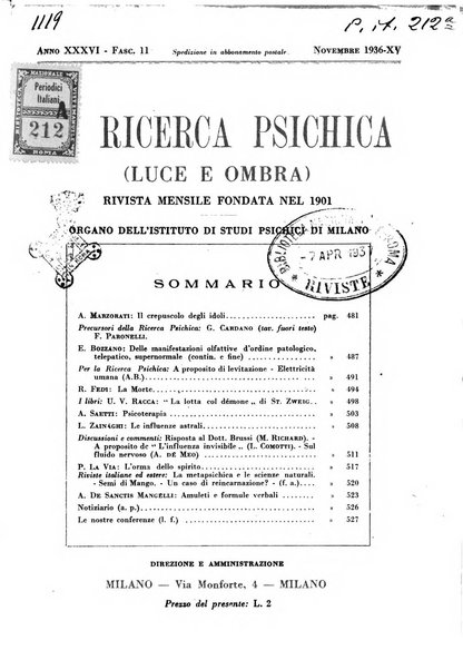 La ricerca psichica luce e ombra