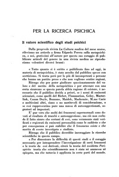 La ricerca psichica luce e ombra