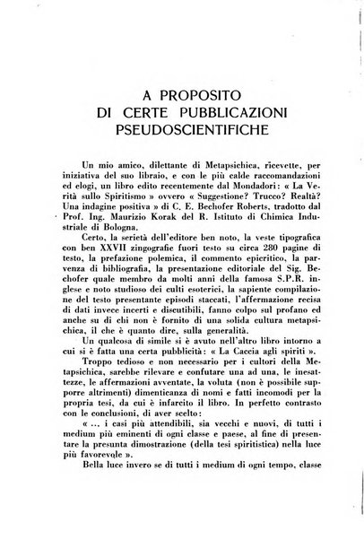 La ricerca psichica luce e ombra