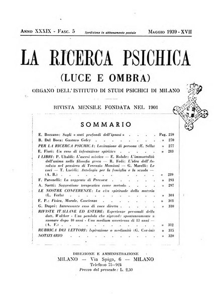 La ricerca psichica luce e ombra