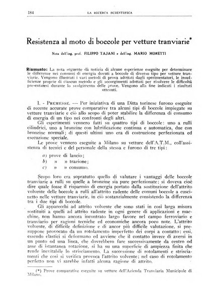 La ricerca scientifica ed il progresso tecnico nell'economia nazionale