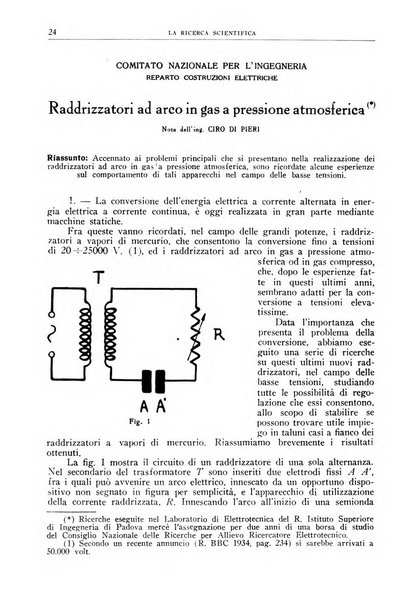 La ricerca scientifica ed il progresso tecnico nell'economia nazionale