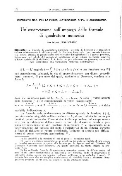 La ricerca scientifica ed il progresso tecnico nell'economia nazionale