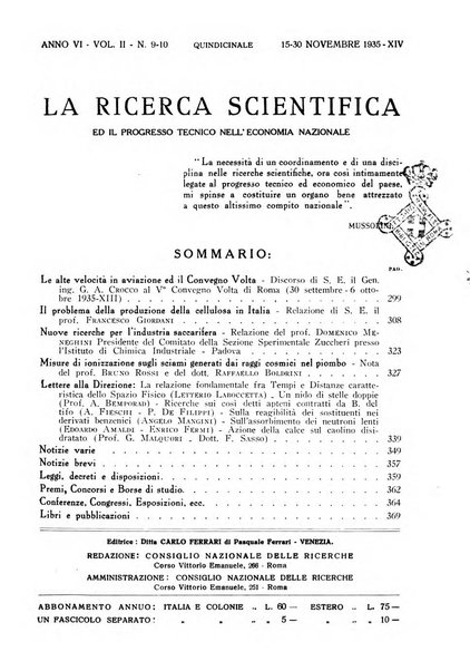 La ricerca scientifica ed il progresso tecnico nell'economia nazionale