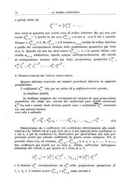 La ricerca scientifica ed il progresso tecnico nell'economia nazionale