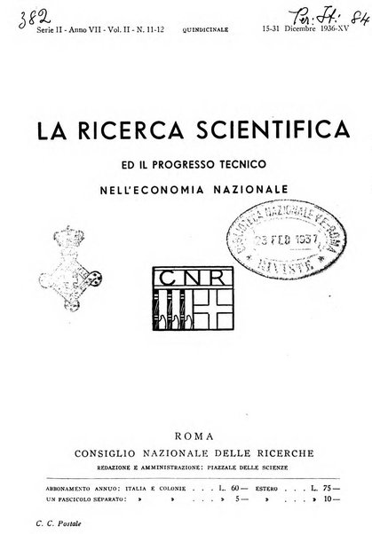 La ricerca scientifica ed il progresso tecnico nell'economia nazionale