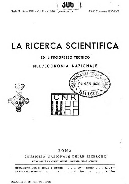 La ricerca scientifica ed il progresso tecnico nell'economia nazionale